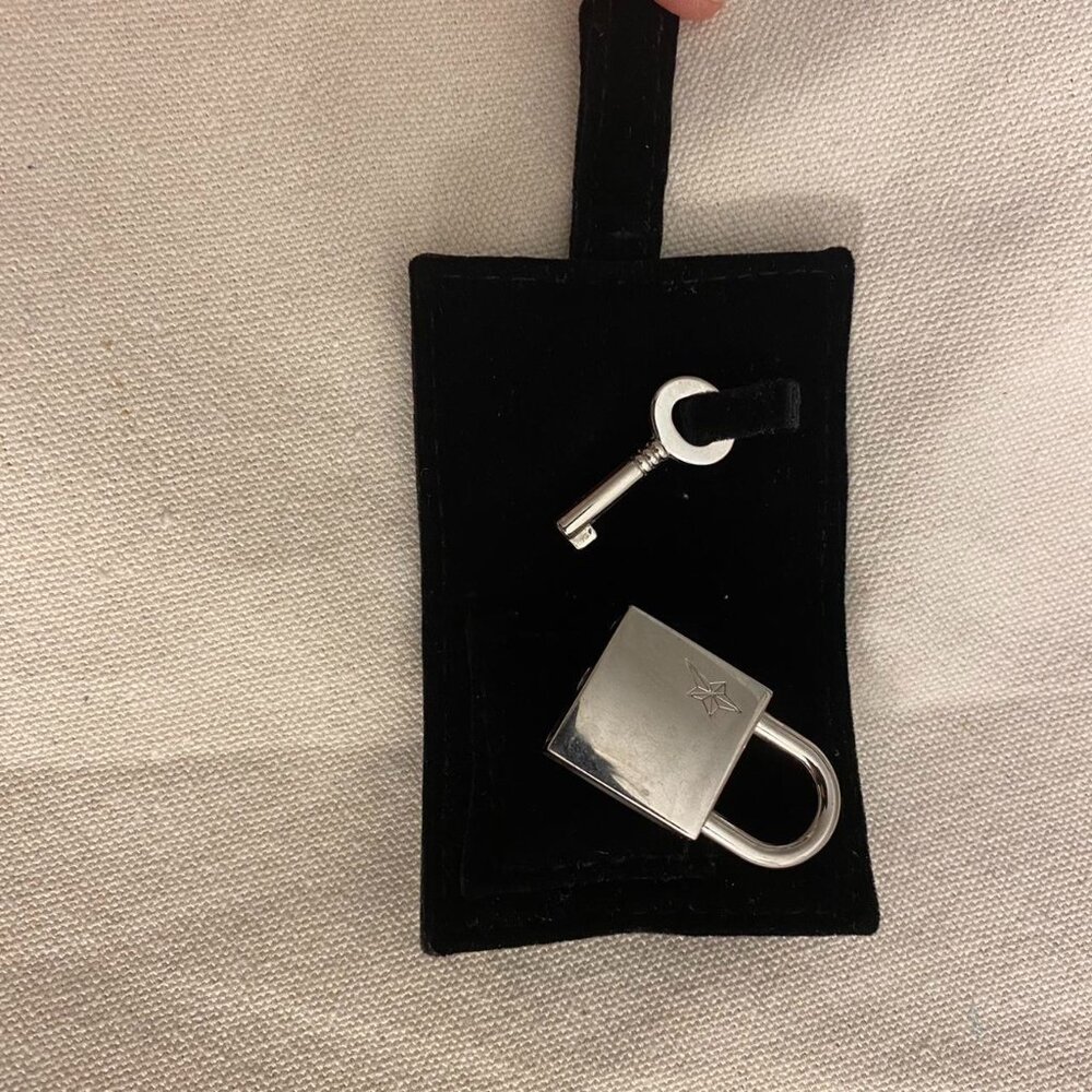 Thierry Mugler pad lock with pouch